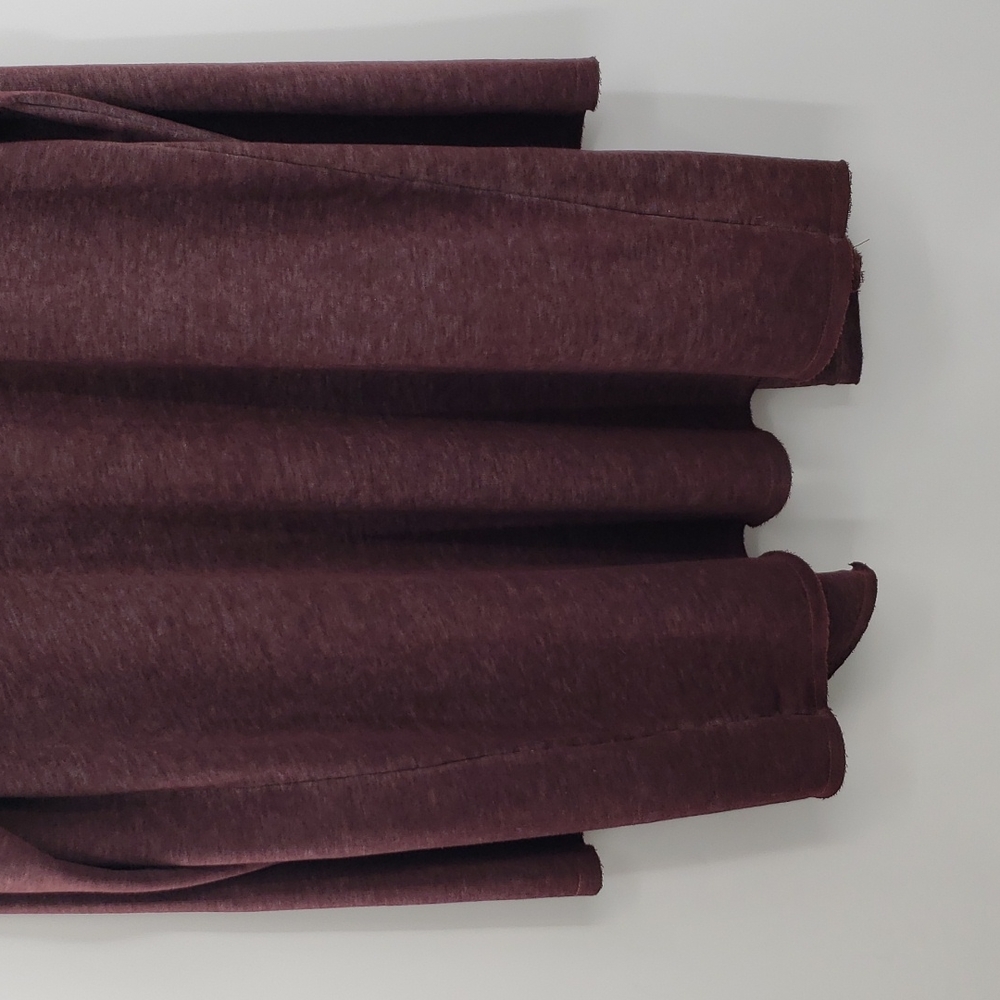 Soft Surroundings Long Hooded Cozy Wine Red Open Front Cardigan Sweater - Picture 8 of 10